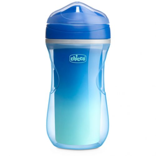 CHICCO Active termo pohár kemény itallal 266 ml türkizkék, csillagok 14m+