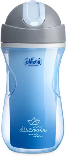 CHICCO Sport termo bögre szívószállal 266 ml kék 14m+ 14m+