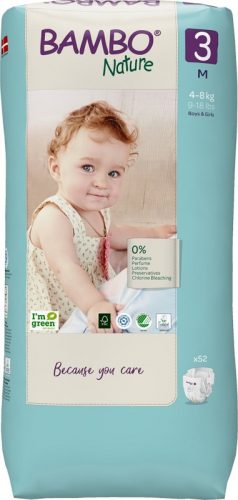 BAMBO Nature Egyszer használatos pelenkák 3 M (4-8 kg) 52 db