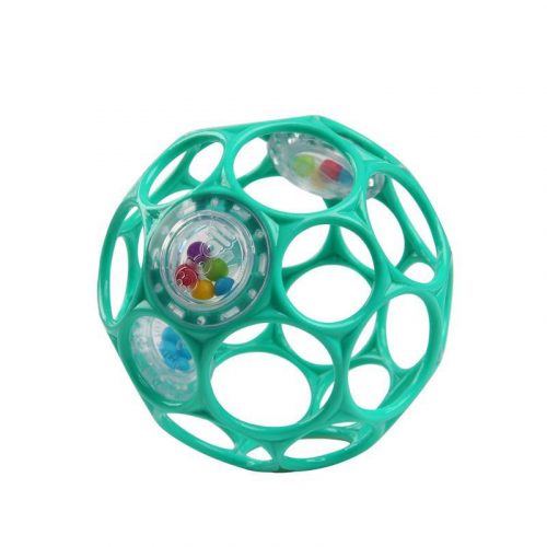 OBALL Játék RATTLE 10cm dark turquoise 0hó+