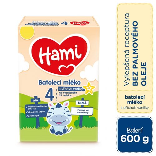 HAMI 4 Gyermektej vanília ízesítéssel 600 g