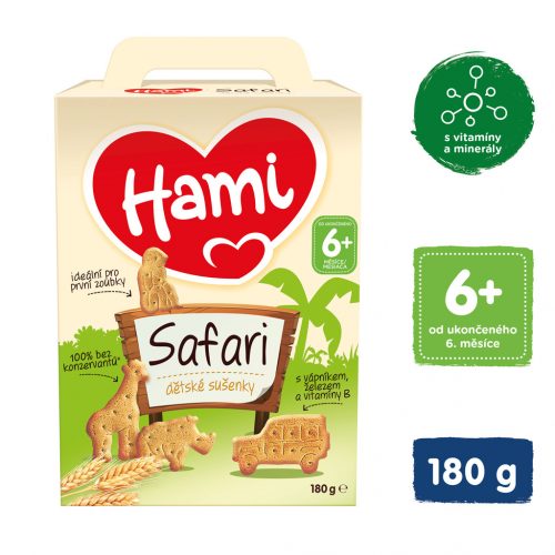 HAMI Sušienky detské Safari 180 g