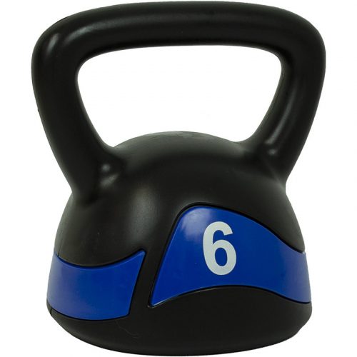 Aktivsport kettlebell 6 kg műanyag bevonattal