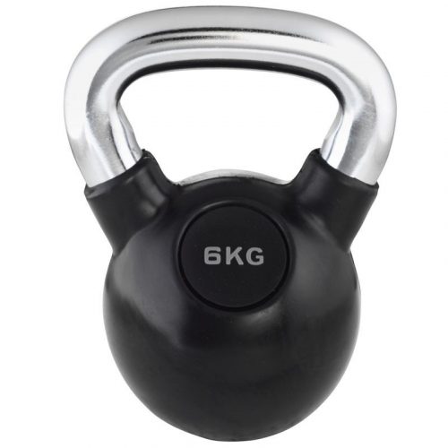 Kettlebell Trendy fekete-króm 6 kg