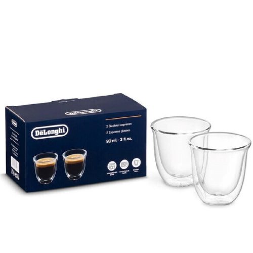 DeLonghi DLSC310 Eszpresszó üvegpohár 2db-os, 90ml