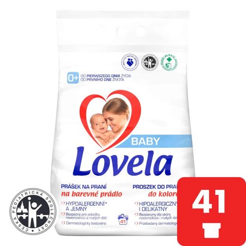 LOVELA Baby mosópor színes mosáshoz 4,1 kg / 41 mosási adag