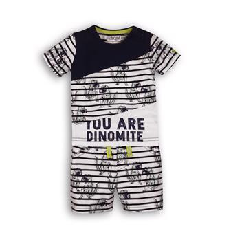 DIRKJE 2 részes készlet C-SO SUNNY YOU ARE DINOMITE 74 Navy-White