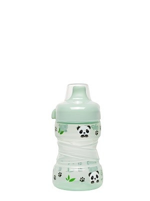 NIP Panda cseppmentes tanulópohár itatócsörrel 260ml