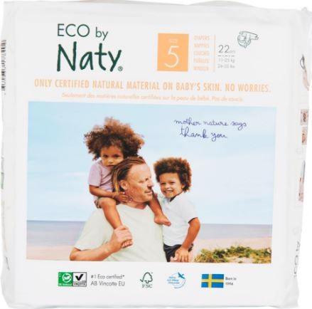 ECO BY NATY eldobható pelenkák 5 (11-25 kg) 22 db