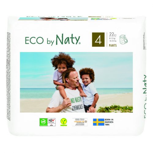 ECO BY NATY PANTS Egyszer használatos pelenkák 4 (8-15 kg) 22 db