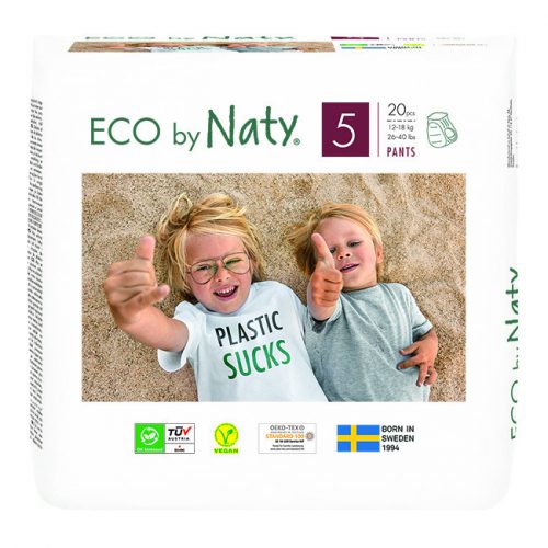 ECO BY NATY PANTS eldobható pelenkák 5 (12-18 kg) 20 db