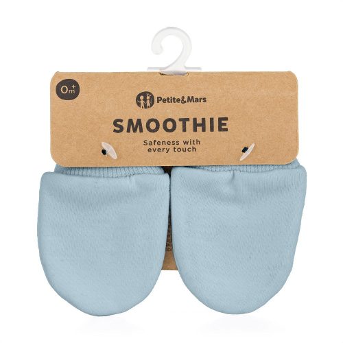 PETITE&MARS újszülött kesztyű  Smoothie Sky Blue