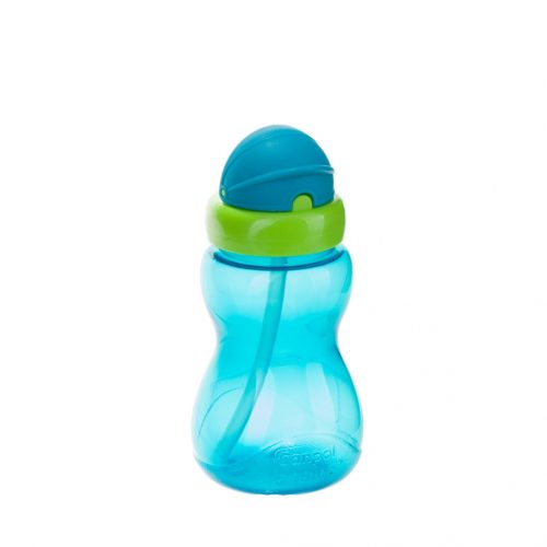 CANPOL BABIES Sportcumisüveg szívószállal kicsi 270ml - kék