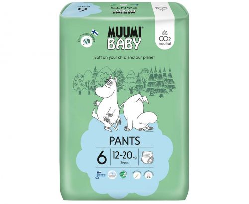 MUUMI Baby Pants 6 Junior 12-20 kg (36 db), öko bugyipelenka