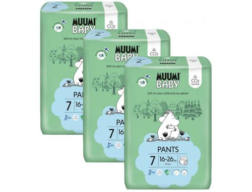 MUUMI Baby Pants 7 XL 16-26 kg 16-26 kg (102 db), havi csomag öko pelenka