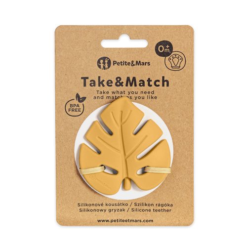 PETITE&MARS Szilikon rágóka TAKE&MATCH Intense Ochre 0m+