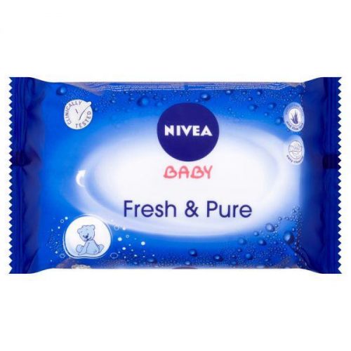 NIVEA Baby Fresh&Pure 63 db - nedves törlőkendők