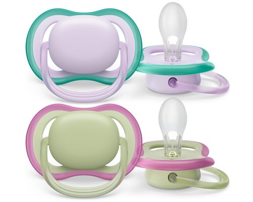 Philips AVENT SCF085/24 Játszócumi Ultra air semleges 0-6hó lányos lila, 2db