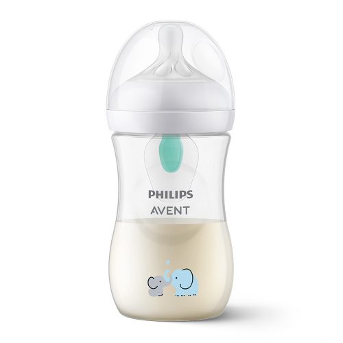 Philips AVENT SCY673/81 Natural Response cumisüveg AirFree 260 ml, 1hó+ elefánt