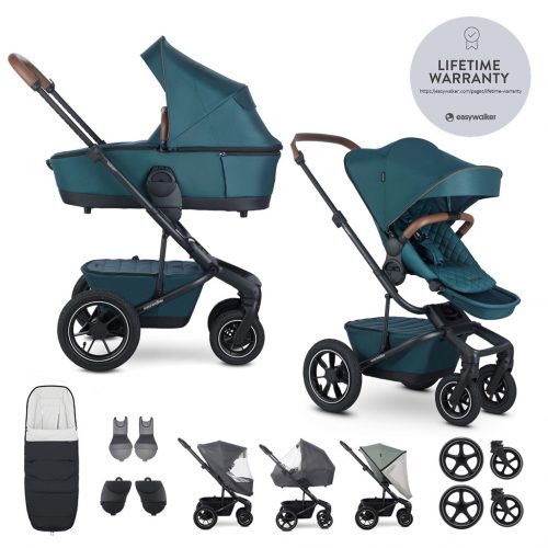 EASYWALKER Kombinált babakocsi Harvey⁵ Premium Jade Green XXL AIR