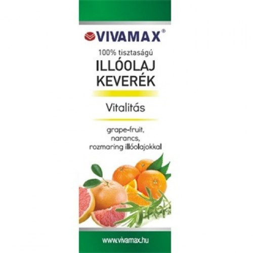 Vitalitás illóolaj keverék: grape-fruit, narancs és rozmaring olajokkal (10ml)