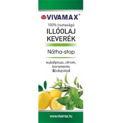 Nátha-stop illóolajkeverék: eukaliptusz, citrom és borsmenta olajokkal (10ml)