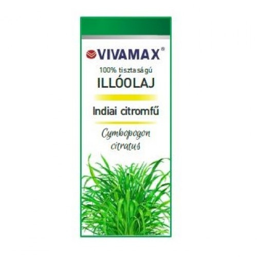 Indiai citromfű 100%-os tisztaságú illóolaj (10 ml)