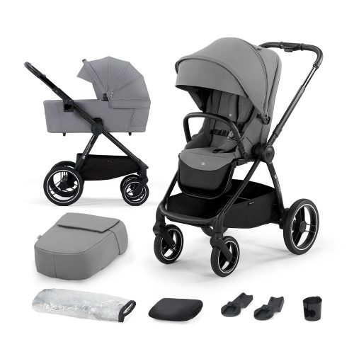 KINDERKRAFT SELECT Kombinált babakocsi Nea 2in1 Platinum Grey, Premium