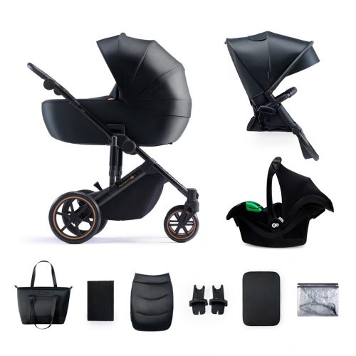 KINDERKRAFT SELECT Kombinált babakocsi 3in1  Prime 2 Venezian Black, Premium