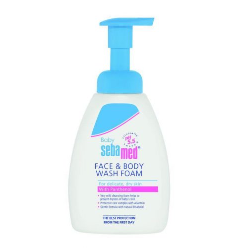 SEBAMED Gyermek test- és arclemosó hab (400 ml)