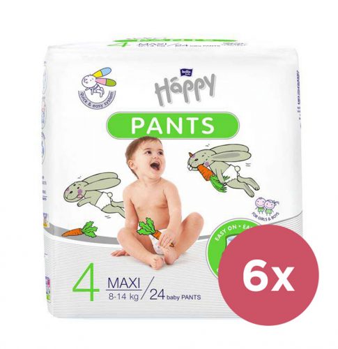 BELLA HAPPY Pants eldobható pelenkák 4 Maxi (8-14 kg) 144 db - TÁSKÁS CSOMAG