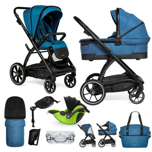 MUUVO Kombinációs Trükk szett 2in1 óceánkék + KIDDY Evoluna i-size 2 + alaplap