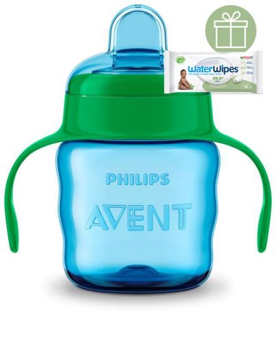 Philips AVENT SCF551/05 Itatópohár Classic 200 ml itatófüllel fiús+WW Soapberry 60db