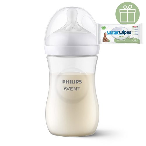 Philips AVENT SCY903/01 Natural Response cumisüveg 260 ml, 1hó++WW Soapberry 60db