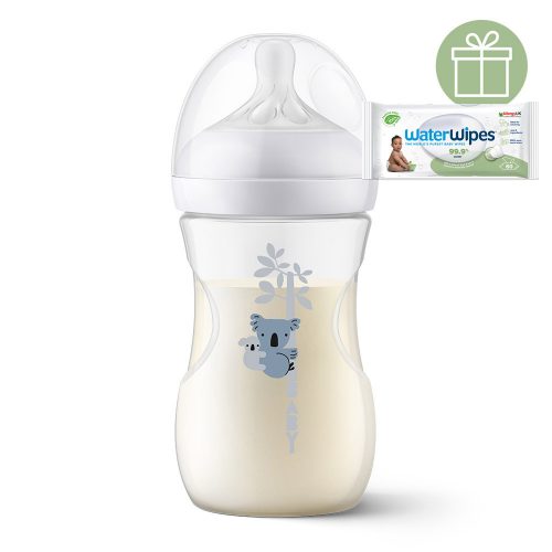 Philips AVENT SCY903/67 Natural Response cumisüveg 260 ml, 1hó+, koala+WW Soapberry 60db