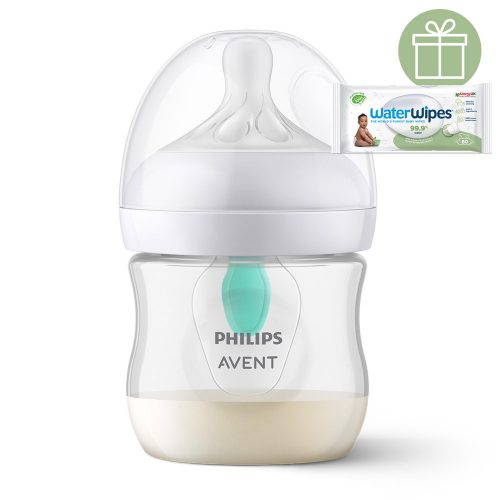 Philips AVENT SCY670/01 Natural Response cumisüveg AirFree szeleppel 125 ml, 0hó++WW Soapberry 60d