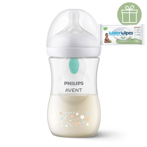 Philips AVENT SCY673/82 Natural Response cumisüveg AirFree 260 ml, 1hó+ medve+WW Soapberry 60db